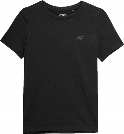 Блуза 4F TTSHM0795, памук, Regular Fit, црна