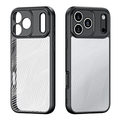 Maskë telefoni Dux Ducis Aimo për iPhone 17 Pro, TPU edhe polikarbonat, e zezë