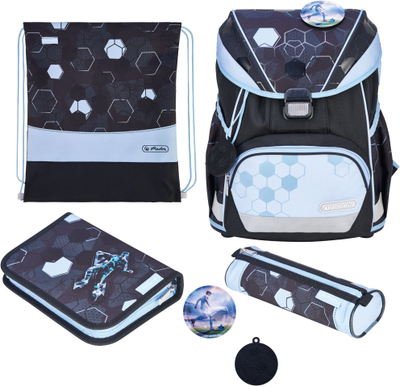 Училишна торба Herlitz UltraLight XL Plus, 22L, ергономска, Cyber Soccer