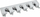 Закачалка за алат AWTools Tool Hanger, 5 држачи, 6 куки, сива