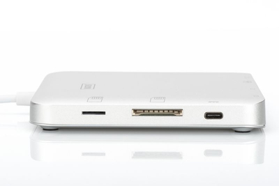 Docking station USB‑C Digitus DA-70863, 4K, 3x USB 3.0, ngjyrë argjendi