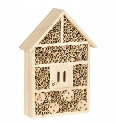 Hotel insektesh Garden&amp;Fun Wood, 27.5 x 9 x 38 cm, dru, ngjyrë natyrale