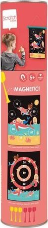 Loja me shenjëster magnetike Scratch Mermaid, 40 x 31 cm, 8 pjesë, me ngjyra