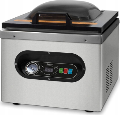 Aparat vakumi Caso VacuChef 77, mbyllje deri në 29 cm, vulë dyshe, gri