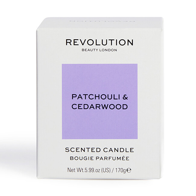 Qiri aromatik Revolution Scented candle Patchouli & Cedarwood, 170 g