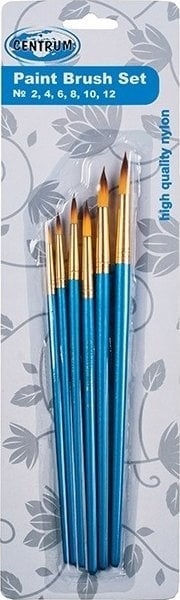Set furçash artistike Centrum Brush 84684, 6 copë, najlon