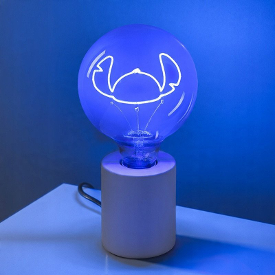 Lampë dekori Paladone Stitch Neon Bulb, dritë neon, shumëngjyrëshe