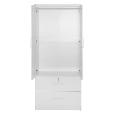 Dollap  me sirtarë Reina 80x48x183Hcm (HM2484.01), bardhë