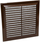 Grilë ventilimi Euro3plast 250x250 mm, plastike, kafe