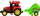 Lodër traktor Swede, modul zanor, 31cm, jeshil