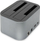 Dock për hard disk Digitus Dual SATA, 2.5"/3.5", USB 3.0, gri me të zezë