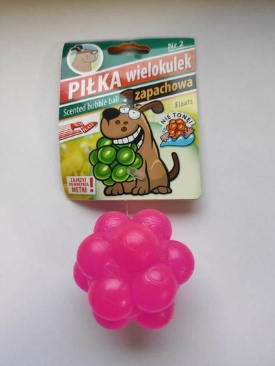 Врвен топ играчка за кучиња Sum Plast Multiball 2, 6cm, што плови, со арома, шарен
