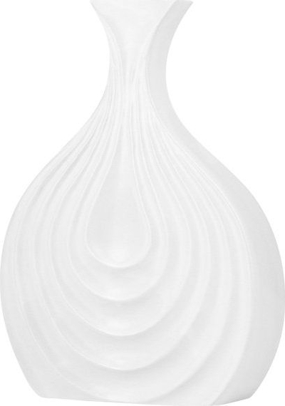 Vazo zbukurimi THAPSUS stoneware, 25 cm, e bardhë
