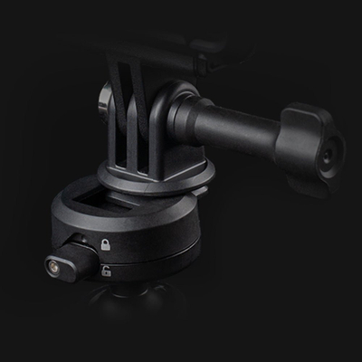 Mbajtëse me vakuum PGYTECH P-GM-223, për kamera sportive, rrotullim 360°, e zezë