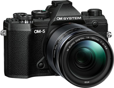 Kamerë digjitale OM System OM-5, 20MP, objektiv 14-150mm, e zezë