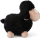 Lodër pellushi Nici Standing Sheep, 11cm, miqësore me mjedisin, e zezë