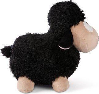 Lodër pellushi Nici Standing Sheep, 11cm, miqësore me mjedisin, e zezë