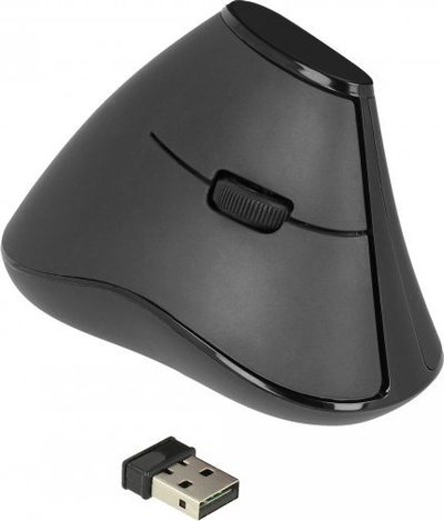 Maus vertikal DeLOCK 12622, pa kabllo, 1000 DPI, i zi