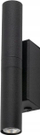 Llambë muri TK Lighting Lagos 10184, cilindrike, metal, e zezë