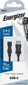 Adapter audio Energizer Ultimate, USB-C në 3.5mm, 11 cm, i zi