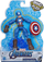 Figurë Marvel Avengers Bend and Flex Captain America, që përkulet, me mburojë, blu