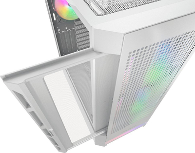 Куќиште за компјутер Cougar Airface RGB, бело, Midi Tower