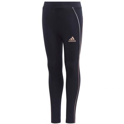 Leggings për fëmijë Adidas LG Cot Tight Jr GG3497, pambuk elastik, të zinj