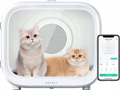 Tharëse inteligjente për kafshë PetKit Airsalon Max Pro, 60L, 700W, e bardhë