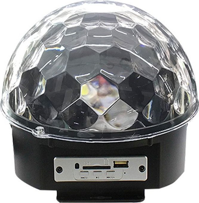 Top disko LED HD-LCMBL 591453, me altoparlant, me telekomandë, i zi