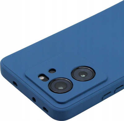 Mbulesë telefoni Xiaomi 13T Matt Case, gomë TPU e butë, sipërfaqe mat, blu