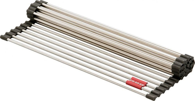 Mbajtës ene rrotullues Franke Roll-up Mat, 29.8x41cm, çelik inox, i zi