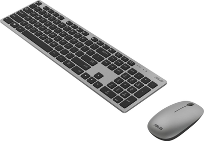 Set tastierë dhe maus ASUS W5000, wireless 2.4 GHz, të hirtë