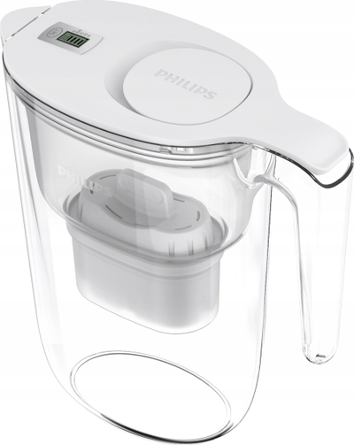 Karakafkë uji me filtër Philips AWP2933WHT, 6x Micro X-FilterClean, e bardhë