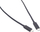 Kabllo USB PremiumCord USB C në USB C, 0.8 m, e zezë