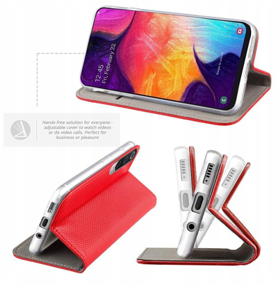 Këllëf telefoni SMART CASE Motorola Moto G86, tip libri, i kuq