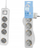 Zgjatëse rryme Philips CHP2144W/60, 4 dalje, 3m, e bardhë