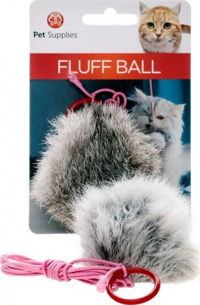Lodër për mace Pet Supplies Fluff Ball PS0002, top me push, shumëngjyrësh