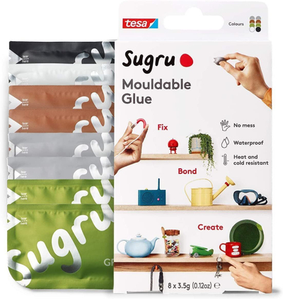 Ngjitës formues Sugru Moldable Multi Purpose, set 8 copë, i shumëngjyrshëm