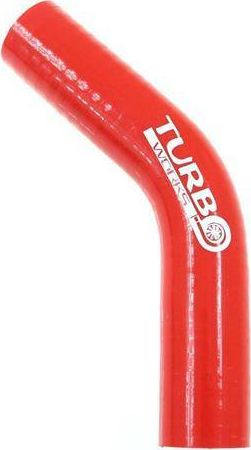 Lidhës silikoni TurboWorks Elbow 45°, 40mm, XL, i kuq