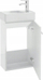 Сет лавоман со шкаф Ring Gama Smarty 1D, 39x60x21 cm, бел