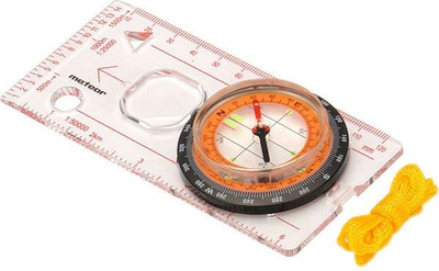 Busull hartash Meteor Map Compass, me vizore, me litar, portokalli