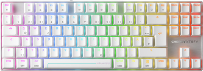 Tastierë gaming CHERRY MX 8.2 Pro TMR, mekanike, wireless USB RF Bluetooth, e bardhë