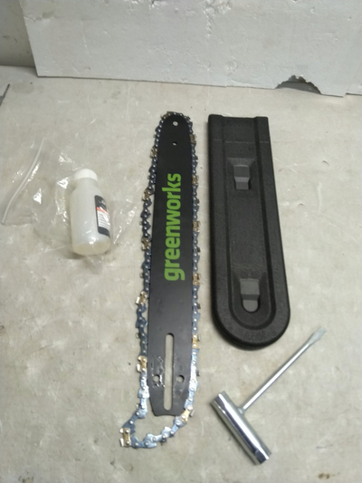 Sharrë zinxhiri pa kabllo Greenworks GD24X2CS36, 48V, brushless, 36cm, jeshile