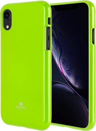 Futrollë Mercury Jelly për iPhone 13 Pro edhe 13, silikon i butë e fleksibël, mbrojtje nga gërvishtjet, ngjyrë lemon lime