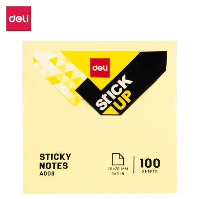 Deli Postit 75X75 100Fl Verdhe Qelet A00353 1/12
