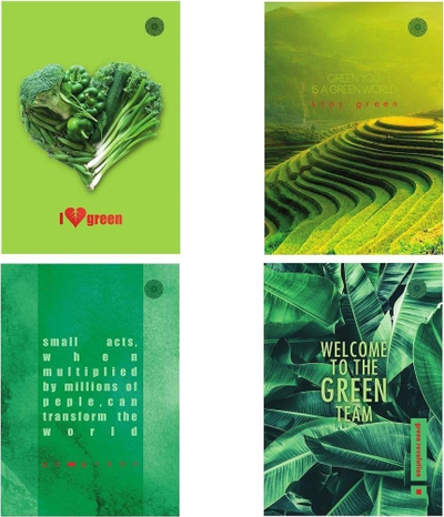 Fletore Promised Land Think Green B5, 96 faqe, me katrorë, set me 5 copë