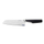 Thikë titan santoku Fiskars, zezë/argjendtë