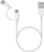 Kabllo USB Xiaomi Mi 2‑në‑1, Micro USB në USB‑C, 30cm, e bardhë