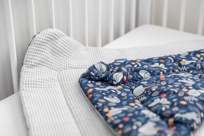 Mbështjellëse për bebe Sensillo Baby Wrap Waffle Animal Land, 75x75 cm, gri