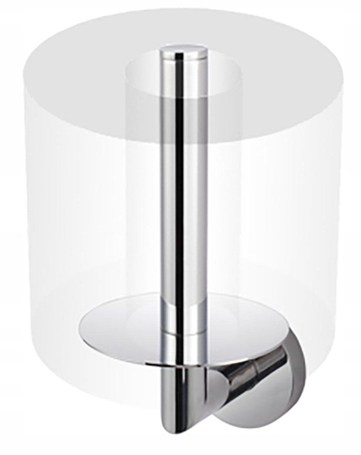 Mbajtës rezervë për letër higjienike Stella Classic 07.444, metal, krom